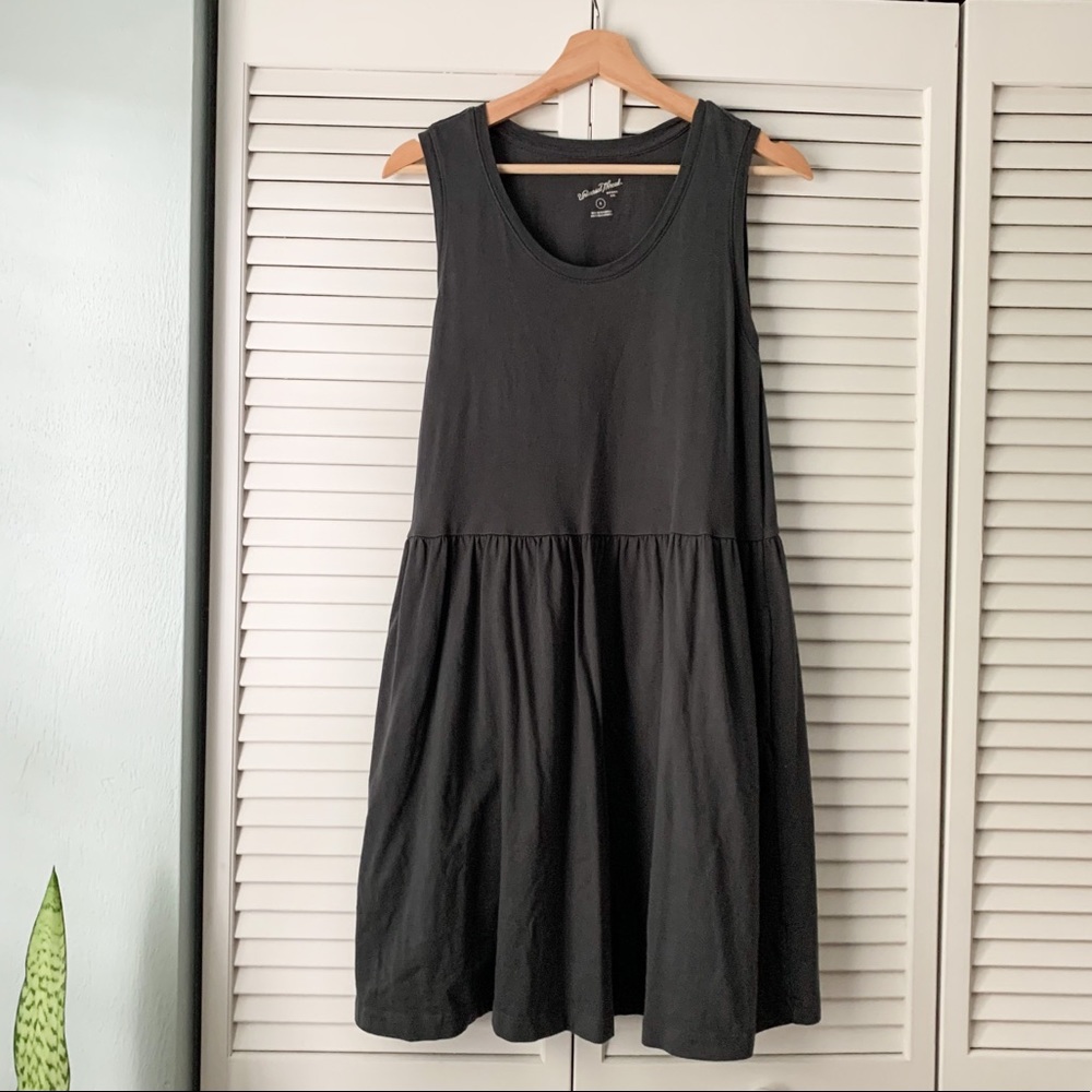 universal thread dark gray babydoll shift dress